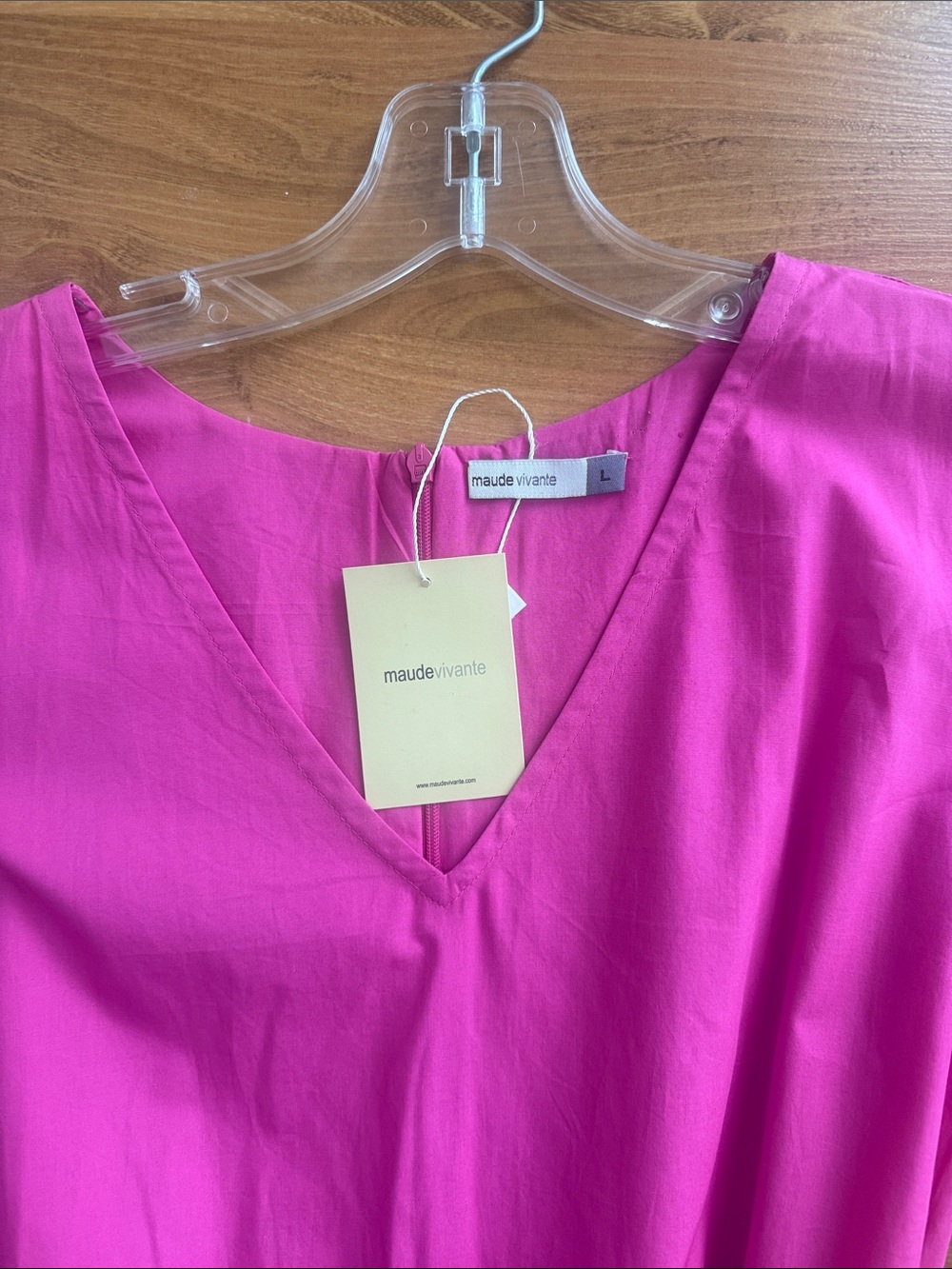 Fuchsia Maxi Dress with Belt - Women - Picture 2 of 3